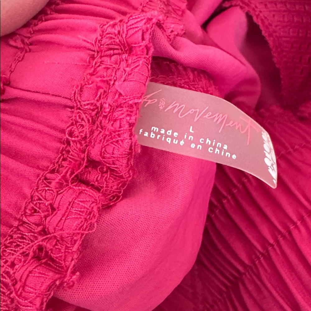 Free People Movement High Waist Pink Next Round Shorts - Picture 6 of 7